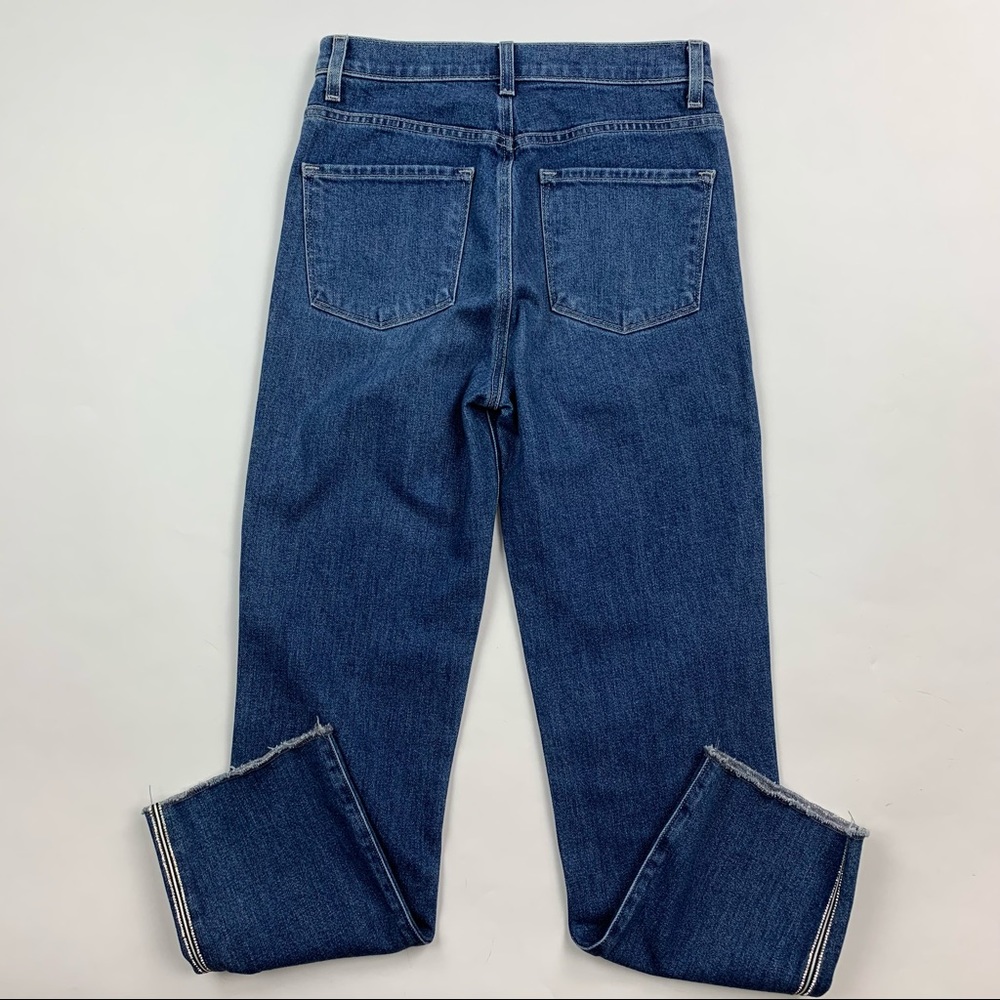 J Brand Jules Rhinestone Tuxedo Stripe Straight Leg Jeans in Urbanite Sz 26 - Picture 11 of 16